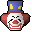 Head: 1x Clown mask