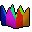 Rainbow partyhat