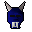 Blue h'ween mask