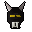 Black h'ween mask