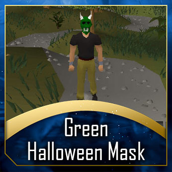 Green h'ween mask