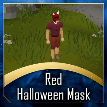 Red h'ween mask